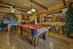 Great Room with pool table 